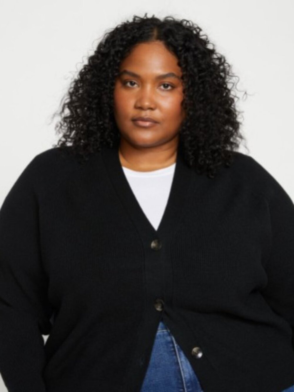 Universal Standard Better-Than-Wool Cardigan - Black
